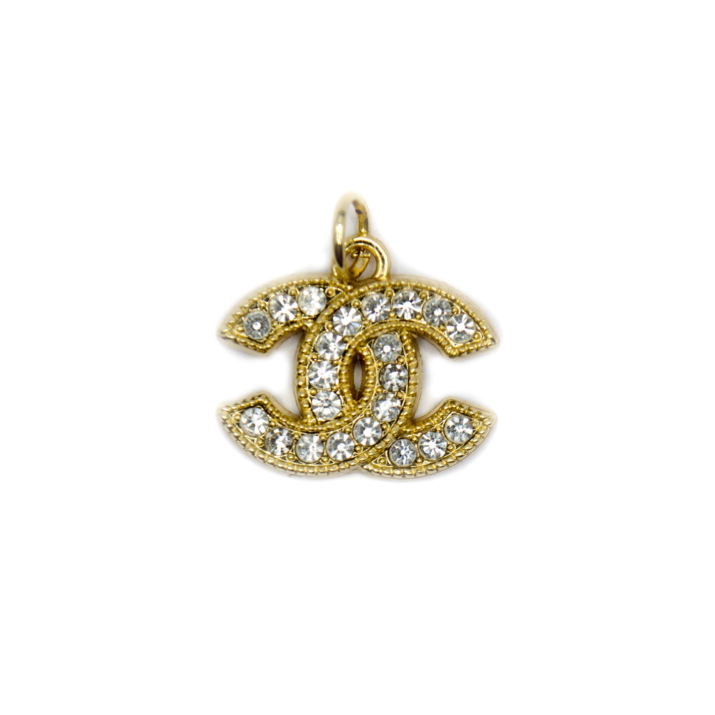 Designer Initials CC Crystals Pendant 22 mm