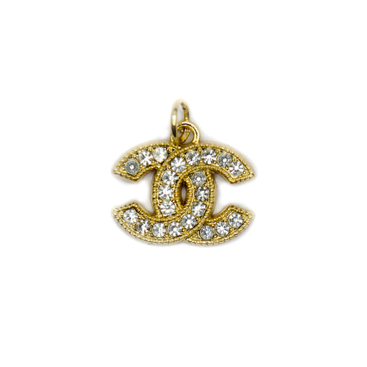 Designer Initials CC Crystals Pendant 22 mm