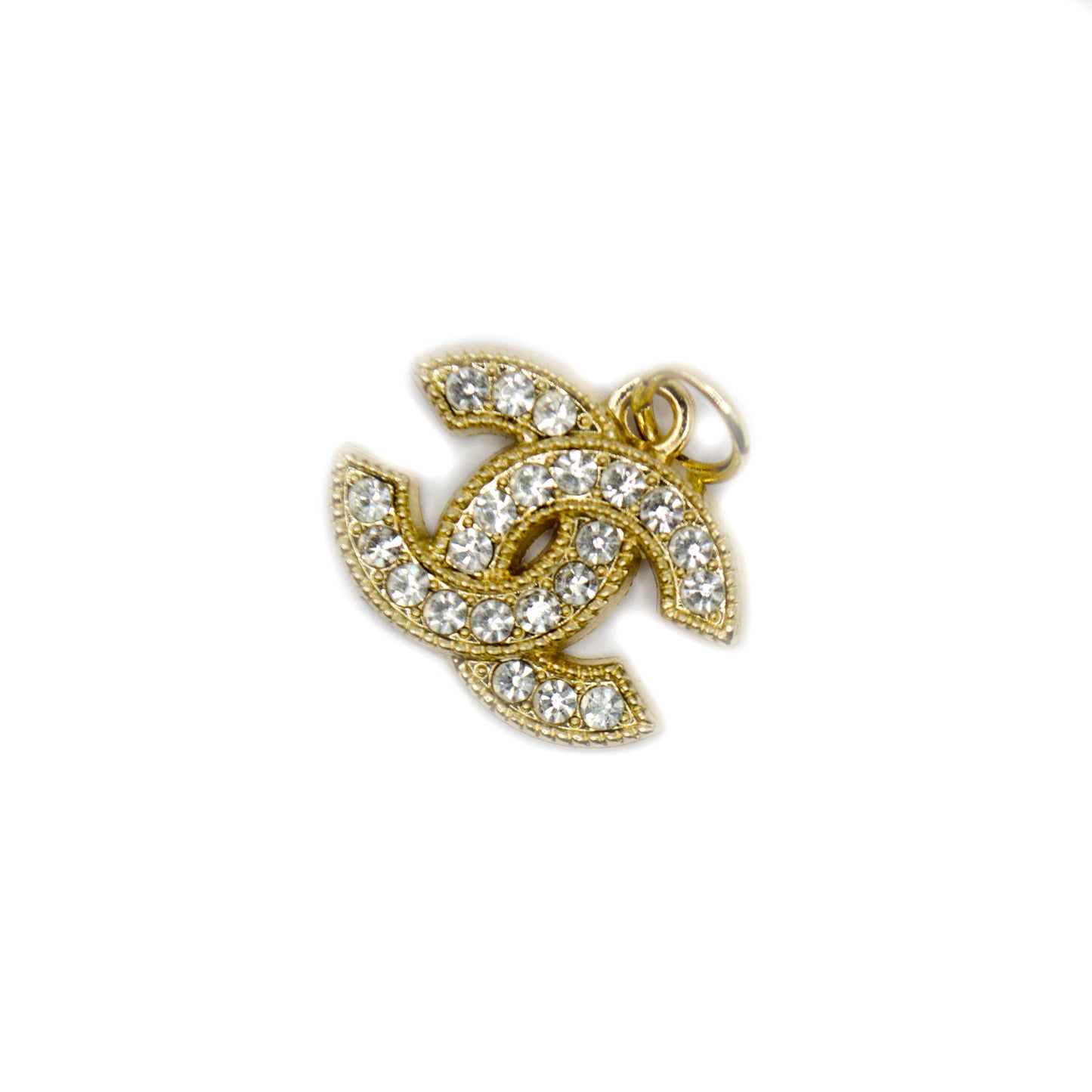 Designer Initials CC Crystals Pendant 22 mm