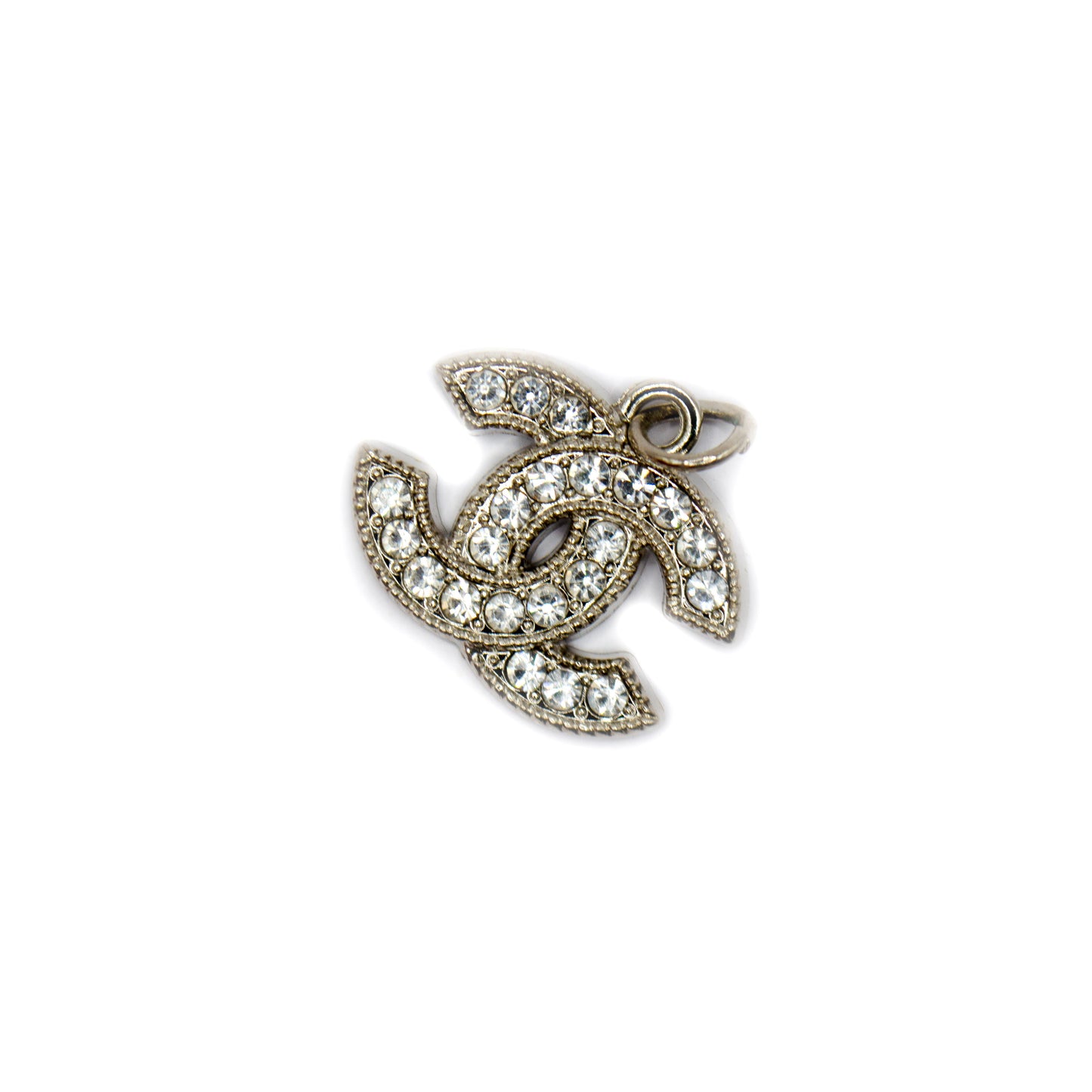 Designer Initials CC Crystals Pendant 22 mm