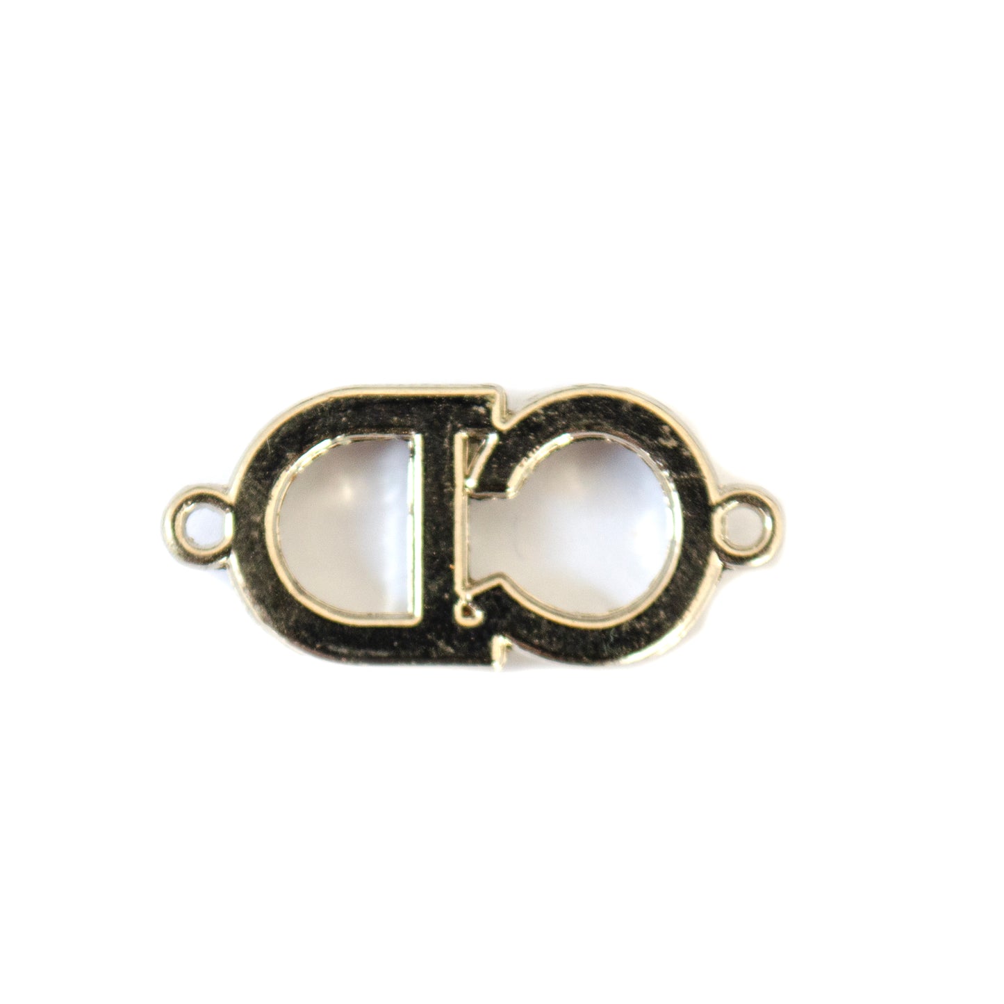 Initials Silver Metal Connector  2 Variants