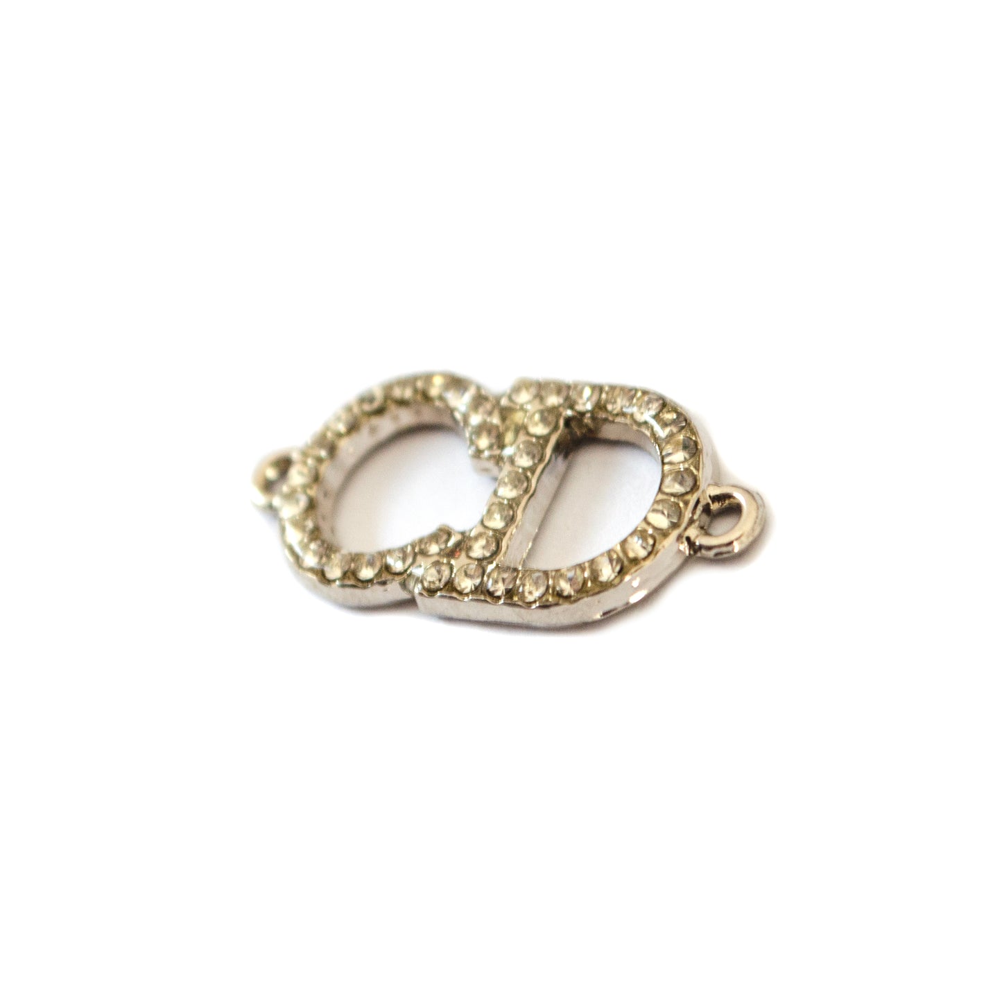 Initials Silver Metal Connector  2 Variants