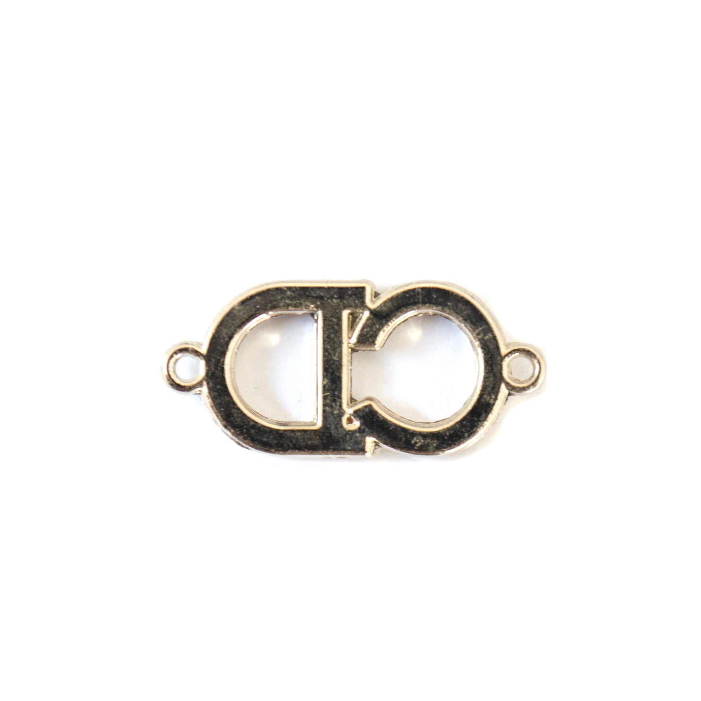 Initials Silver Metal Connector  2 Variants