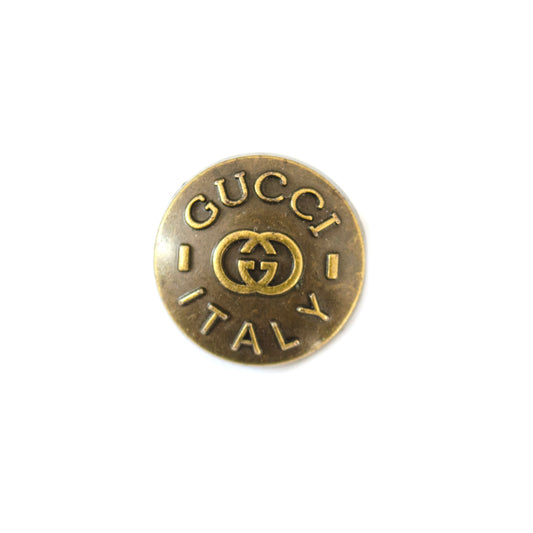 Designer Initials Bronze Colour Metal Button . 2 Colours