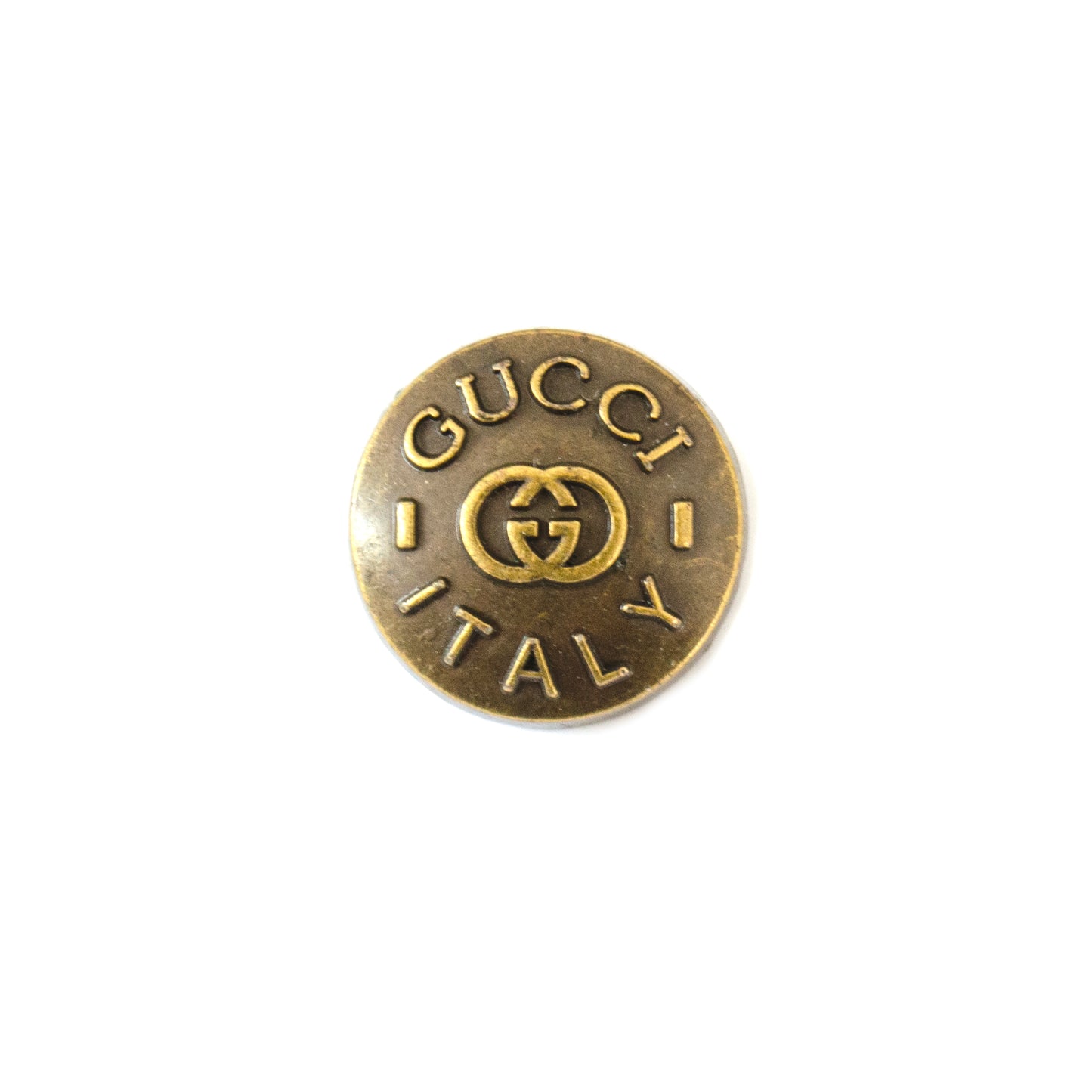 Designer Initials Bronze Colour Metal Button . 2 Colours