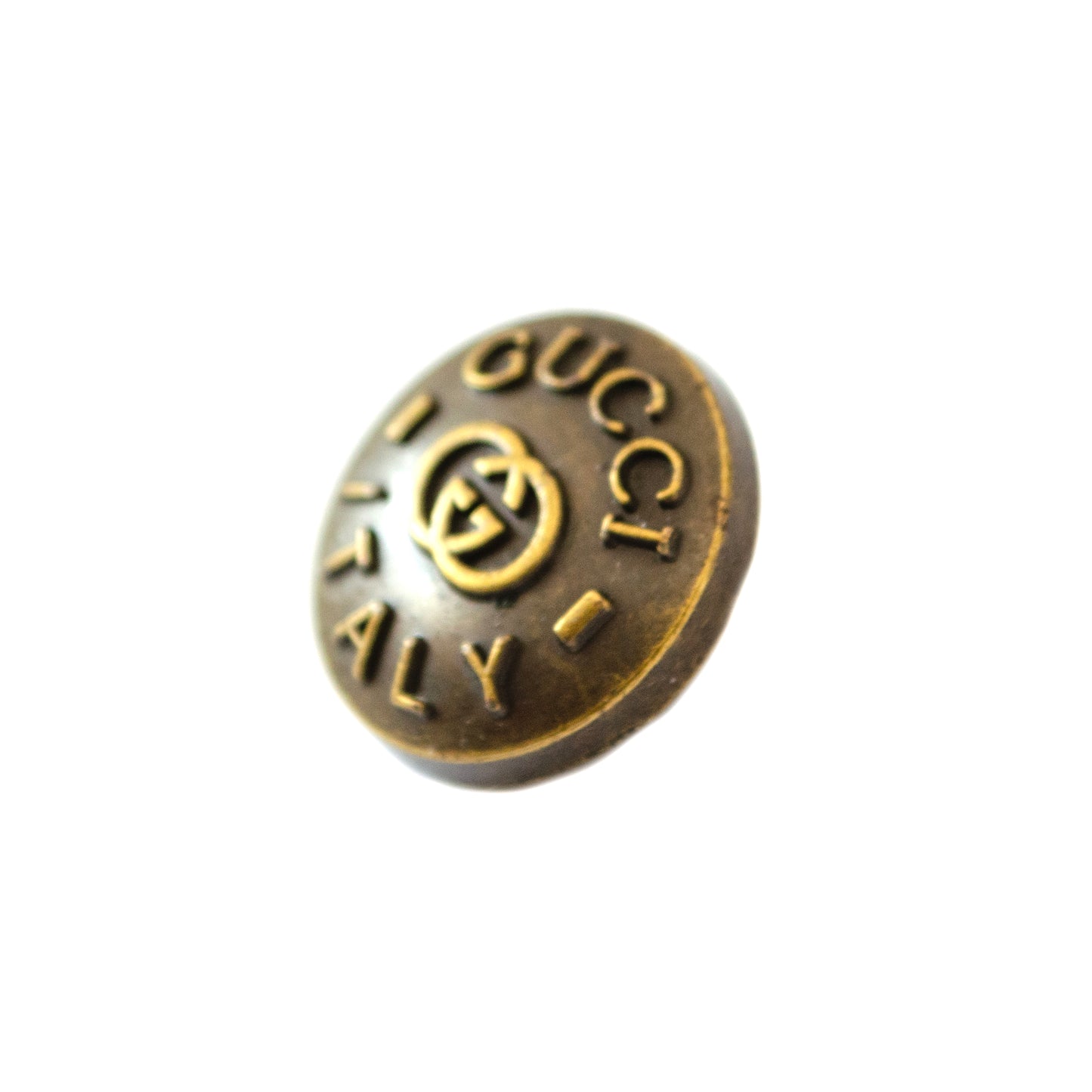 Designer Initials Bronze Colour Metal Button . 2 Colours
