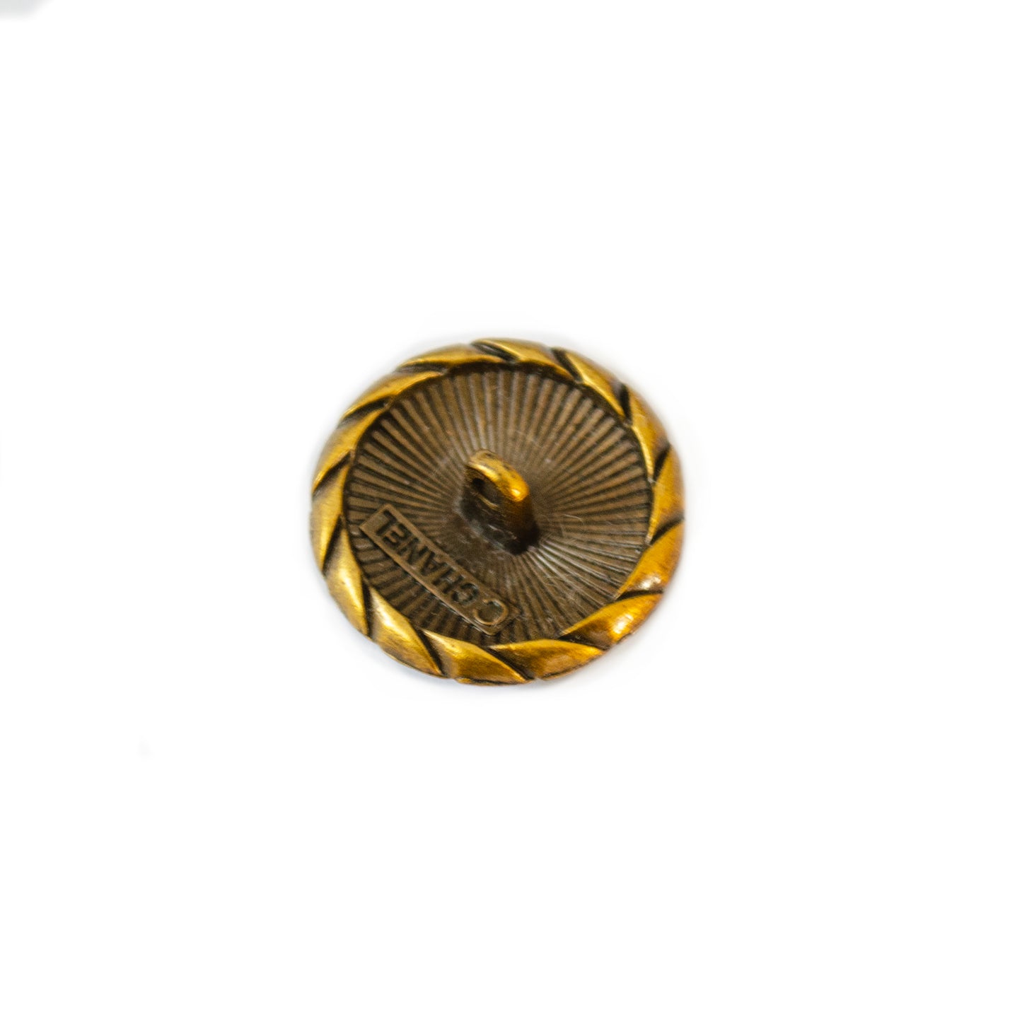 Initials Copper Colour Metal Button . 2 Sizes