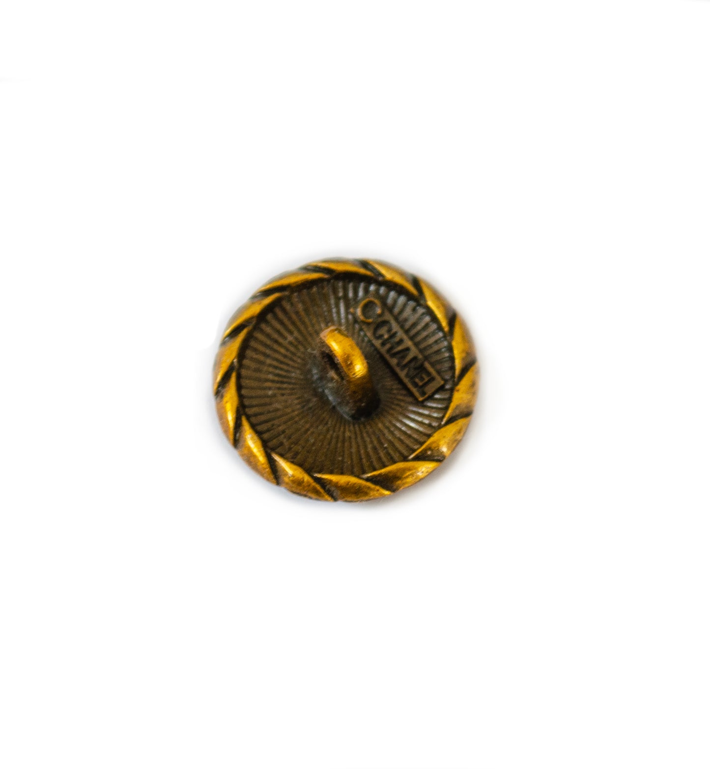 Initials Copper Colour Metal Button . 2 Sizes