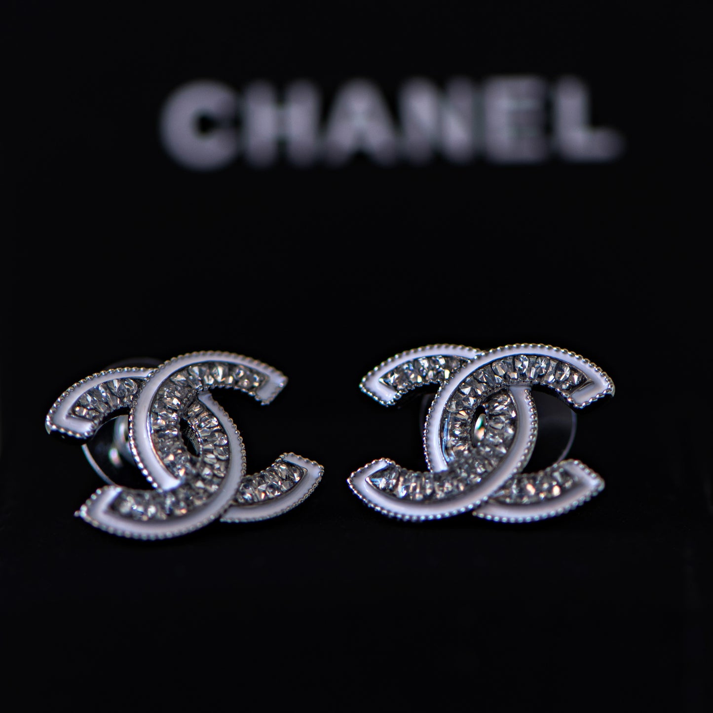 Designer Initials CC Crystals Pendant 22 mm