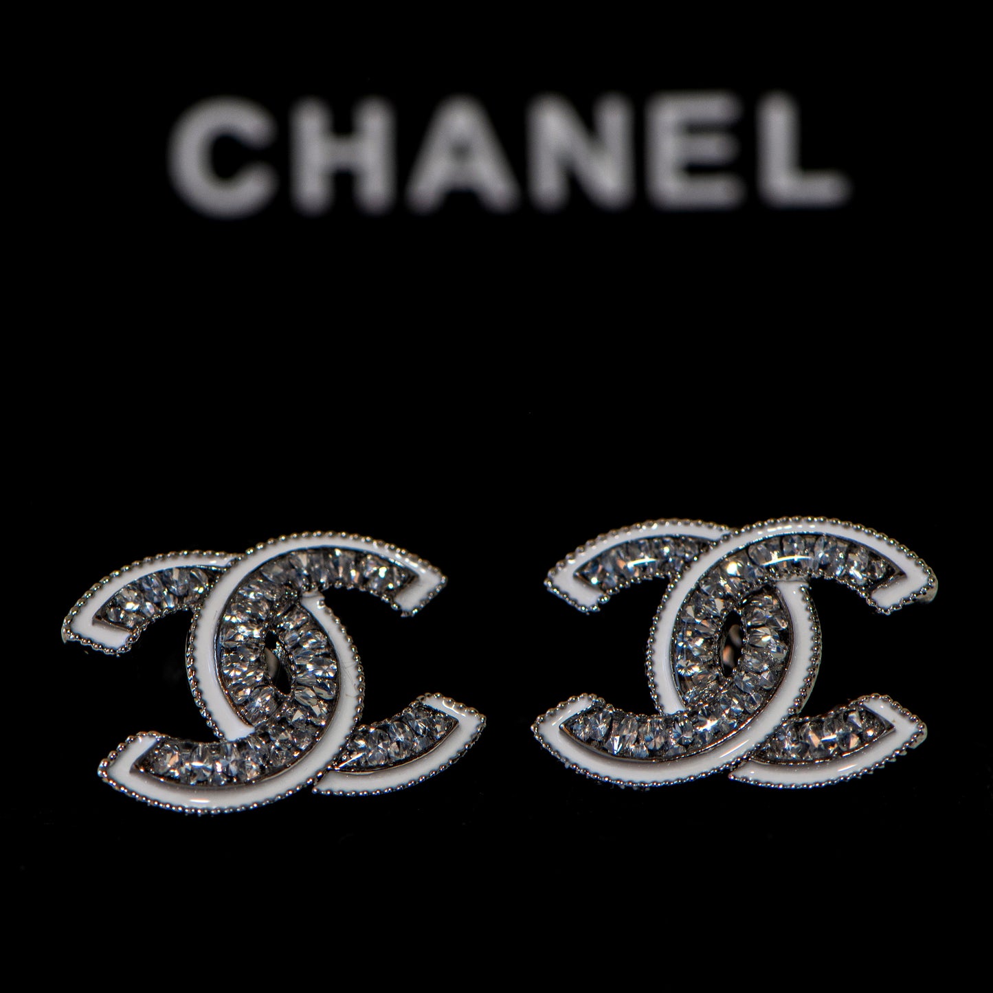 Designer Initials CC Crystals Pendant 22 mm